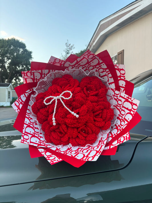Red Dior Bouquet